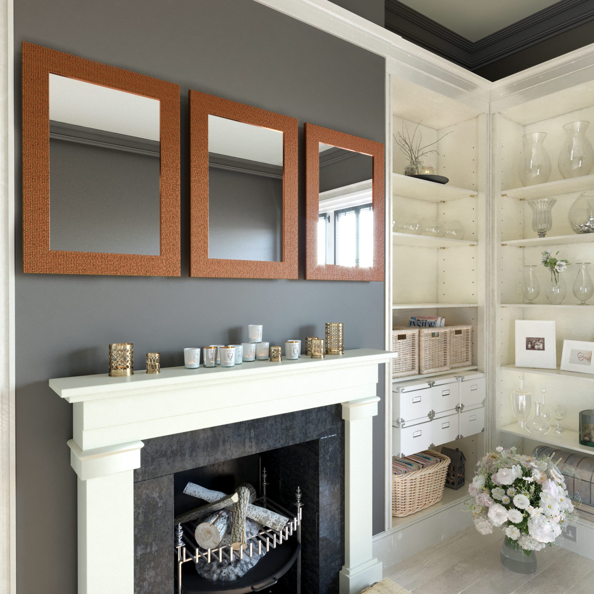 81929380 Зеркало в раме «Мозаика» 50х70 см цвет бронзовый Santreyd  - Вид №4