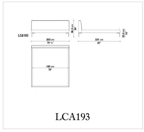 Двуспальная кровать из ткани с мягким изголовьем B&B Italia ARCH-00106518 - Вид №11