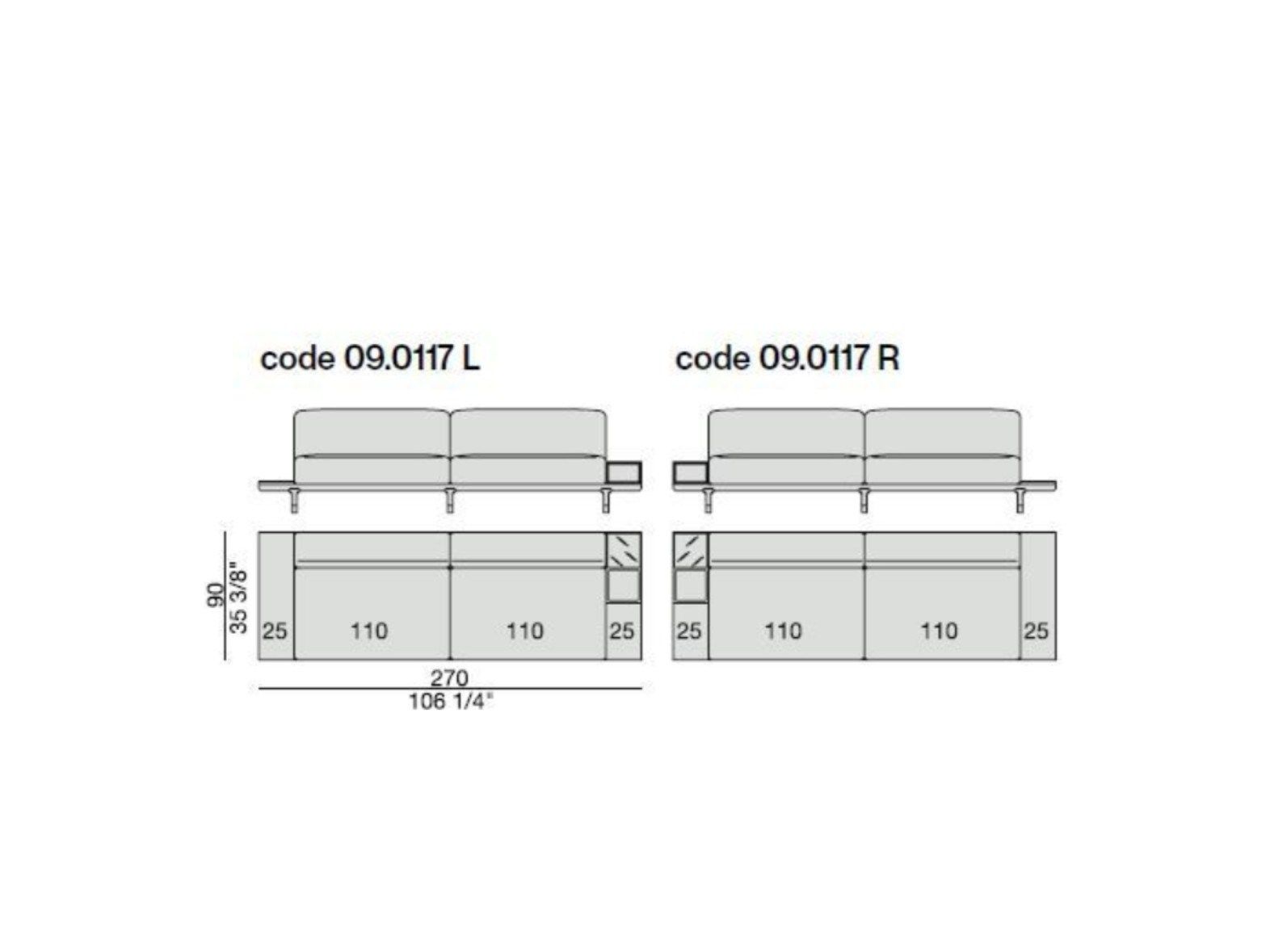 Тканевый диван с отсеком для хранения Porada Soul ARCH-00136846 - Вид №14