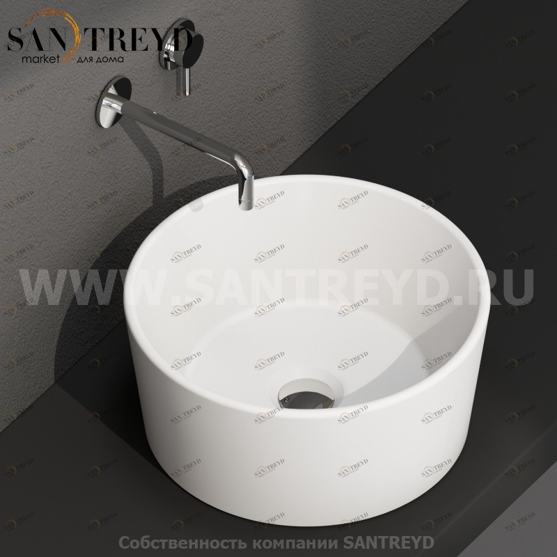 FO035BO Накладная раковина на столешницу  круглая Ceramica Globo 