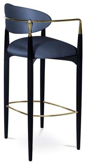 KOKET Табурет высокий тканевый с подлокотниками Nahema sun-id-1372220 - Вид №2