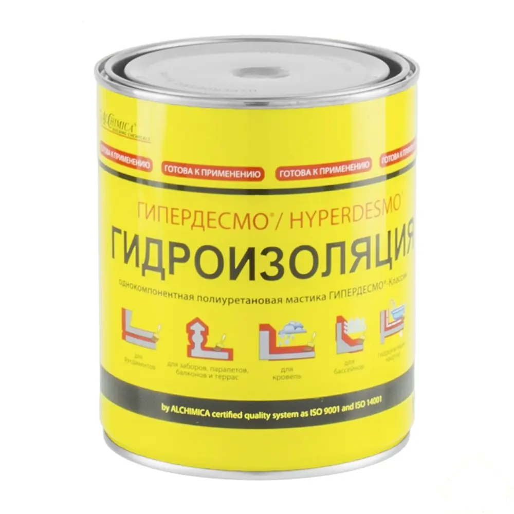 Мастика полиуретановая Alchimica Гипердесмо Классик, 1 кг, цвет зелёный 13209903 STLM-2094695 