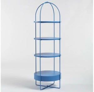 Medulum Открытый книжный шкаф из лакированного металла и деревянные полки Cheba Che.138 / che.160