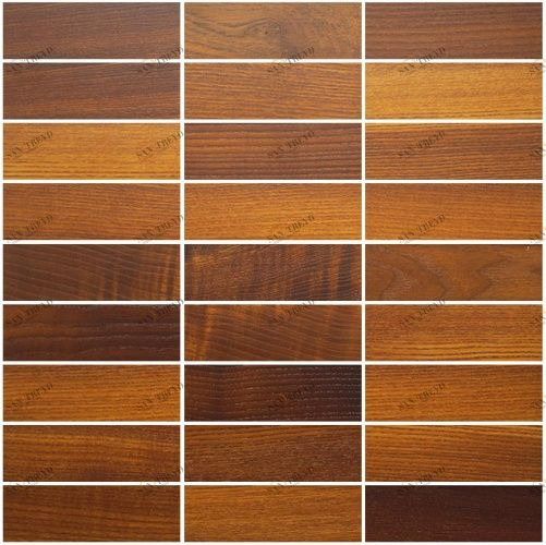 Мозаика и 3D панели из дерева Da Vinci Мозаика 9x3 Thermo Wood 030 Ясень Селект (Гладкая) 324х324 мм 1301100030