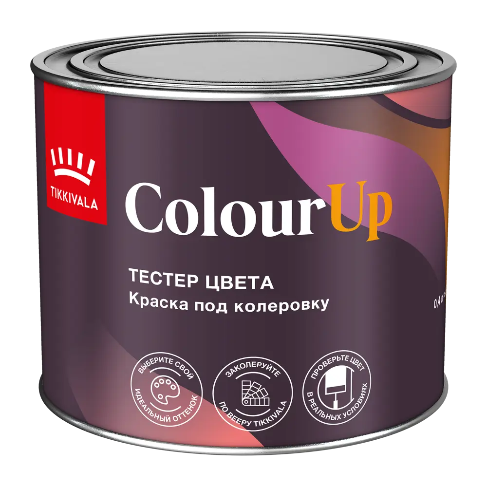 Тестер краски Colourup глубокоматовая цвет бесцветный база C 0.4 л 89448227 STLM-2039500 Santreyd 