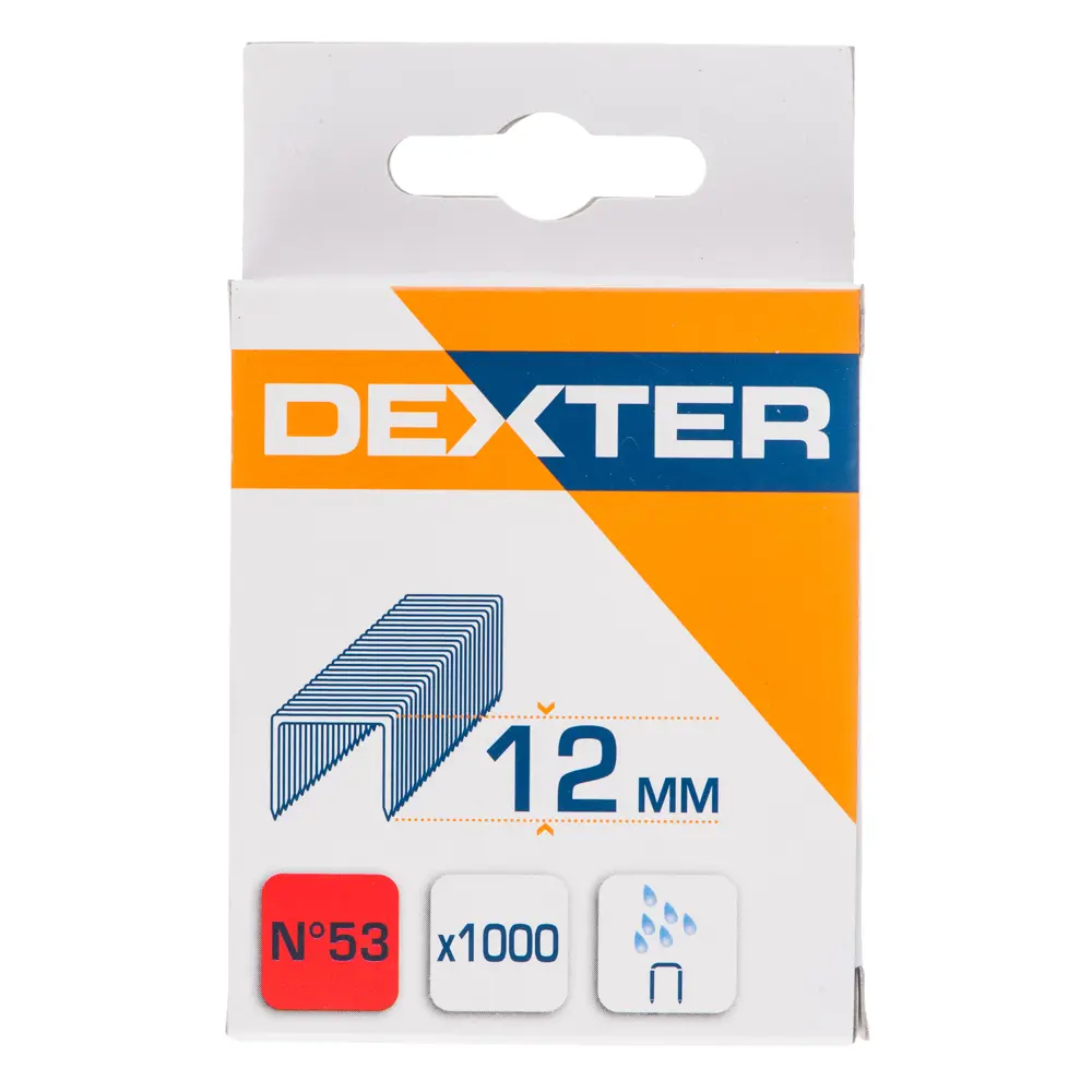 Скобы Dexter тип 53 для строительного степлера 11,3×12 мм (1000 шт) 15077625 STLM-0005323 - Вид №1