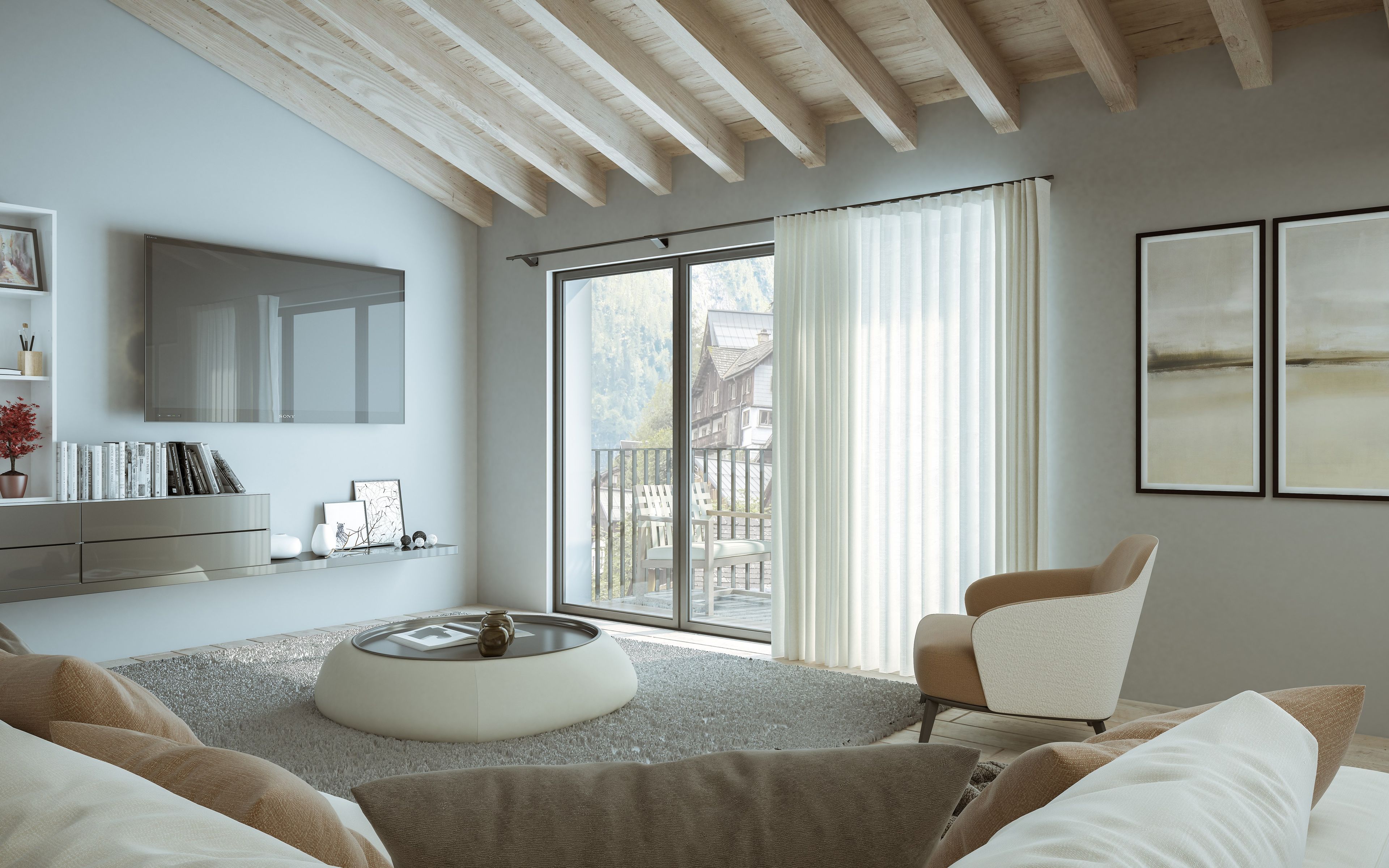 Алюминиевая направляющая для завитых штор Mottura круглый ARCH-00073237 - Вид №3