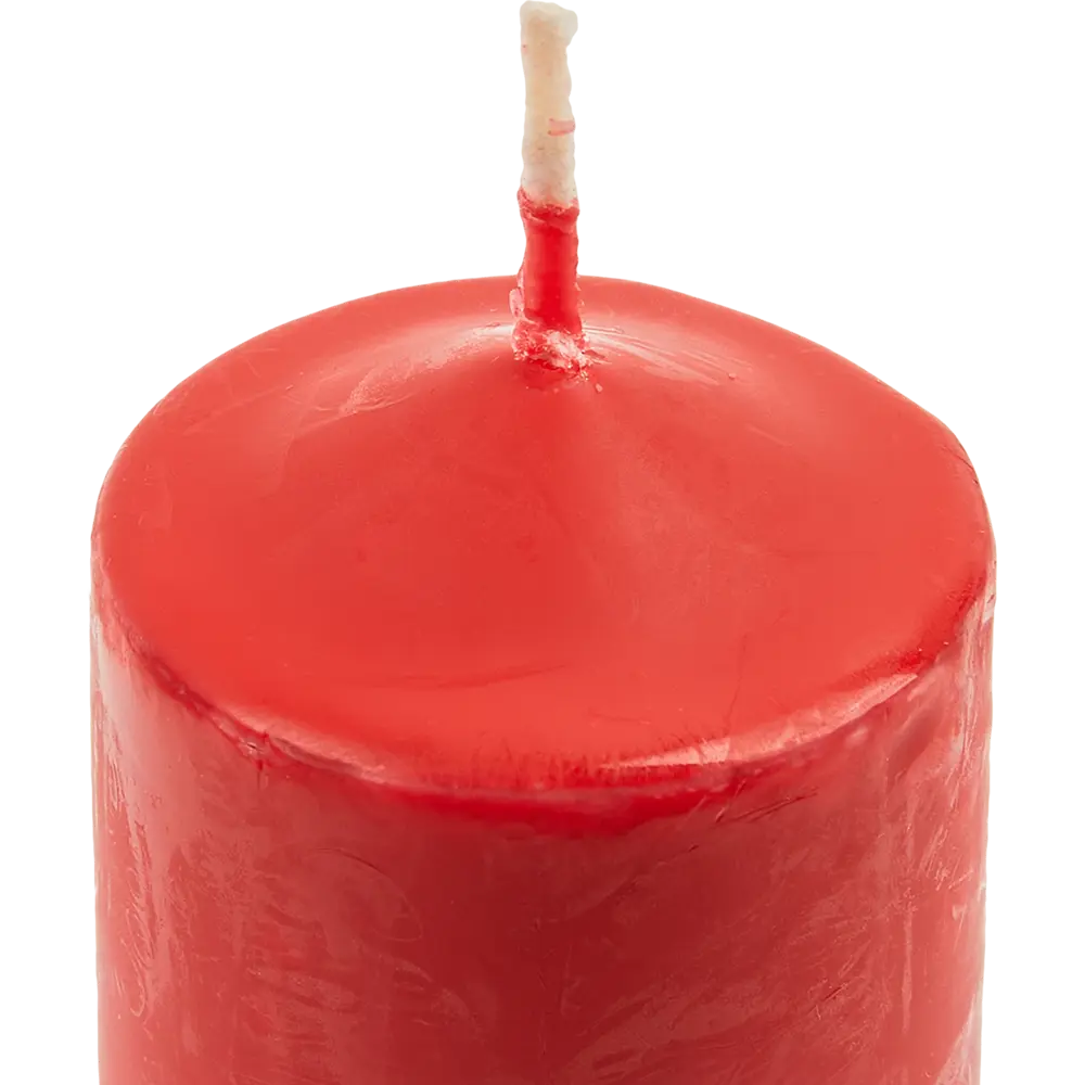 89369095 Свеча столбик красная 12 см STLM-0826022 Santreyd  - Вид №1