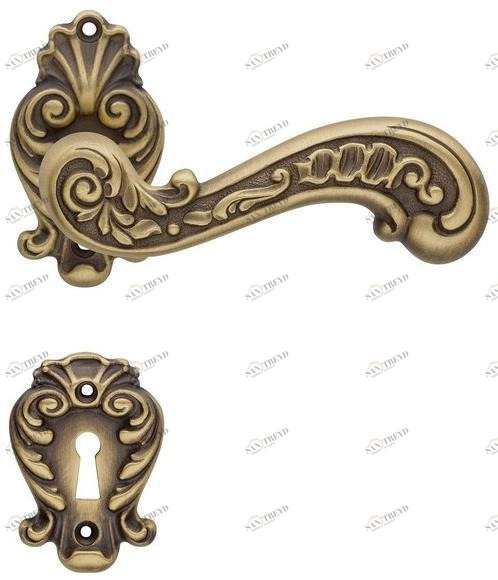 LINEA CALI' Латунная ручка с накладкой в ​​стиле барокко Barocco sun-id-1439646