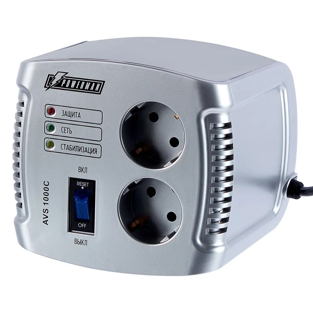 Стабилизатор напряжения Powerman AVS 1000С (Cube) 18622617 STLM-2188468 