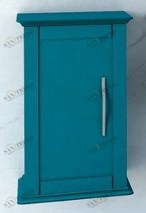 Шкафчик подвесной с одной распашной дверцей, реверсивный CEZARES 54962 Blu Petrolio 