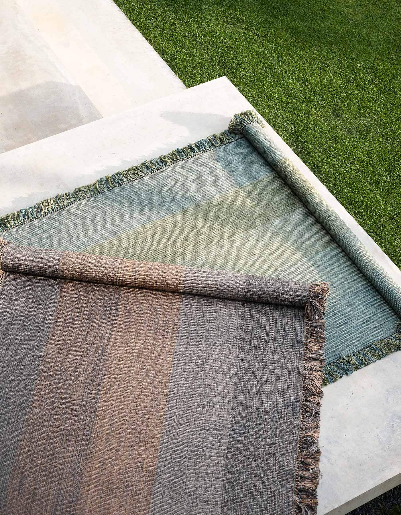 Полосатый прямоугольный ковер ручной работы RODA Tint ARCH-00080865 - Вид №3