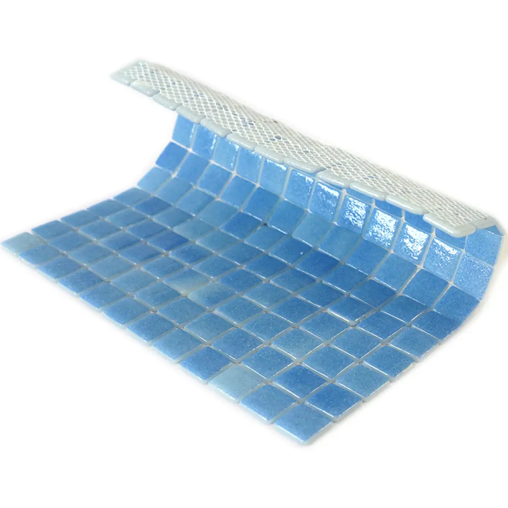 Мозаика стеклянная Natural STP-BL020-S 31.5x31.5 см цвет синий Santreyd Steppa STLM-2206540 - Вид №2