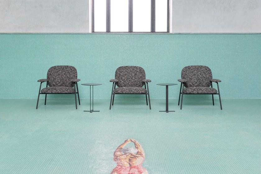 Saba Italia Кресло из ткани с подлокотниками Philo sun-id-1349714 - Вид №2