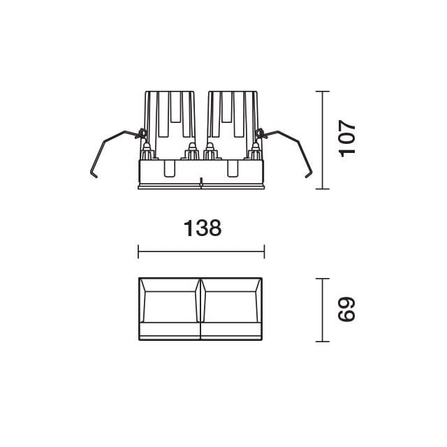 Встраиваемые светодиодные настенные светильники для столешниц iGuzzini Laser Blade L ARCH-00146719 - Вид №8