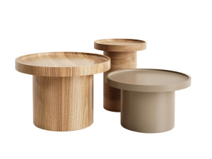 Круглый деревянный журнальный столик