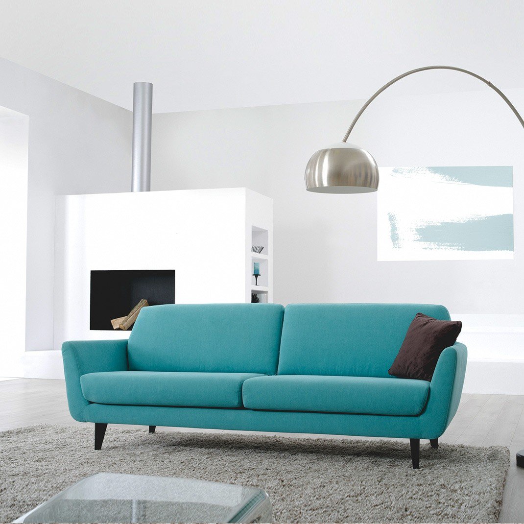 Диван Rucola двухместный прямой серо-голубой SITS RUCOLA 192326 Серый  - Вид №4