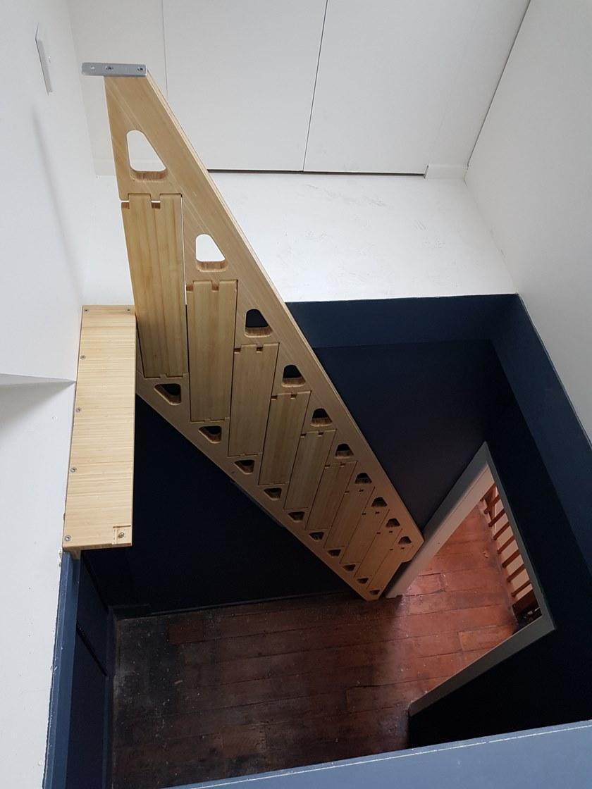 Bcompact Выдвижная лестница из бамбука  Bhl-02  - Вид №14