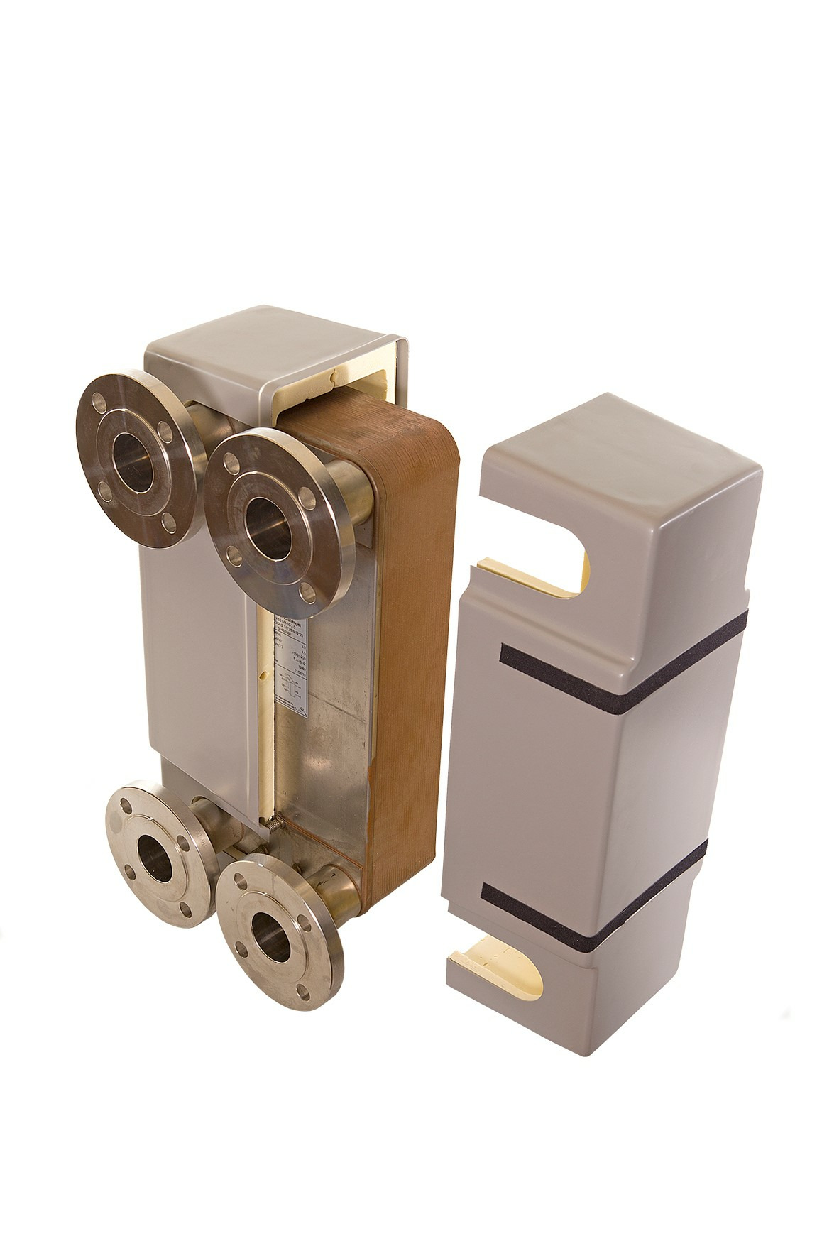 Danfoss Паяный пластинчатый теплообменник серии XB66 XB66L-1-110 PN16 DN65 паяный ТО 004B1968  - Вид №25