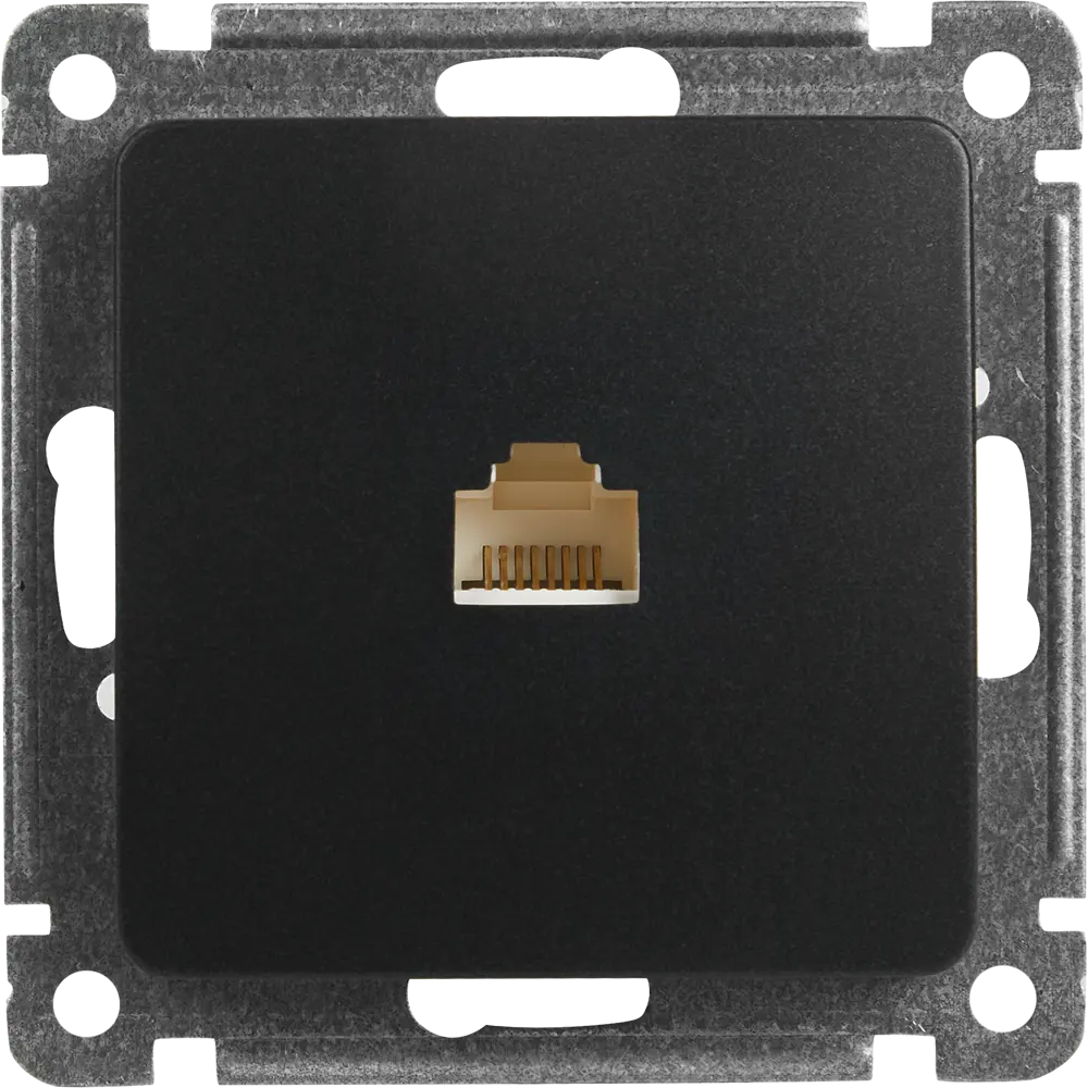 Розетка компьютерная встраиваемая Hegel РСК-400-08 цвет черный STLM-2036626