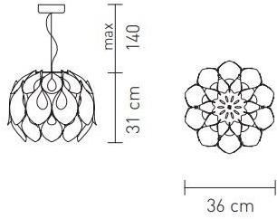 Slamp Подвесной светильник отраженного света из стали Steelflex® Flora sun-id-1432433 - Вид №1