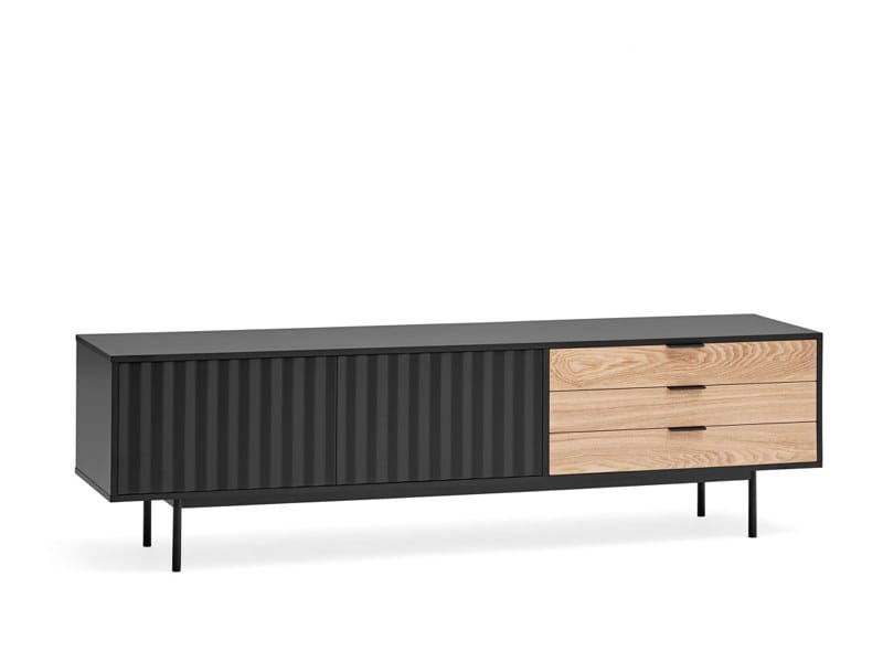 Шкаф для телевизора из МДФ с распашными дверцами и ящиками TEULAT Sierra ARCH-00064536 - Вид №9