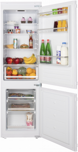 MBF177SW Холодильник встраиваемый / тип: двухкамерный с статической системой в холодильном и морозильном отделении.тип установки: встраиваемый.общий/полезный объем, л: 273/270.управление: электронное.класс энергопотребления: a+.тип хладогента: r600a.клима