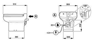 Туалет с измельчителем пола