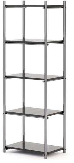 Stylish Club Открытый книжный шкаф из нержавеющей стали и дерева Her Scf.he22 - Вид №1