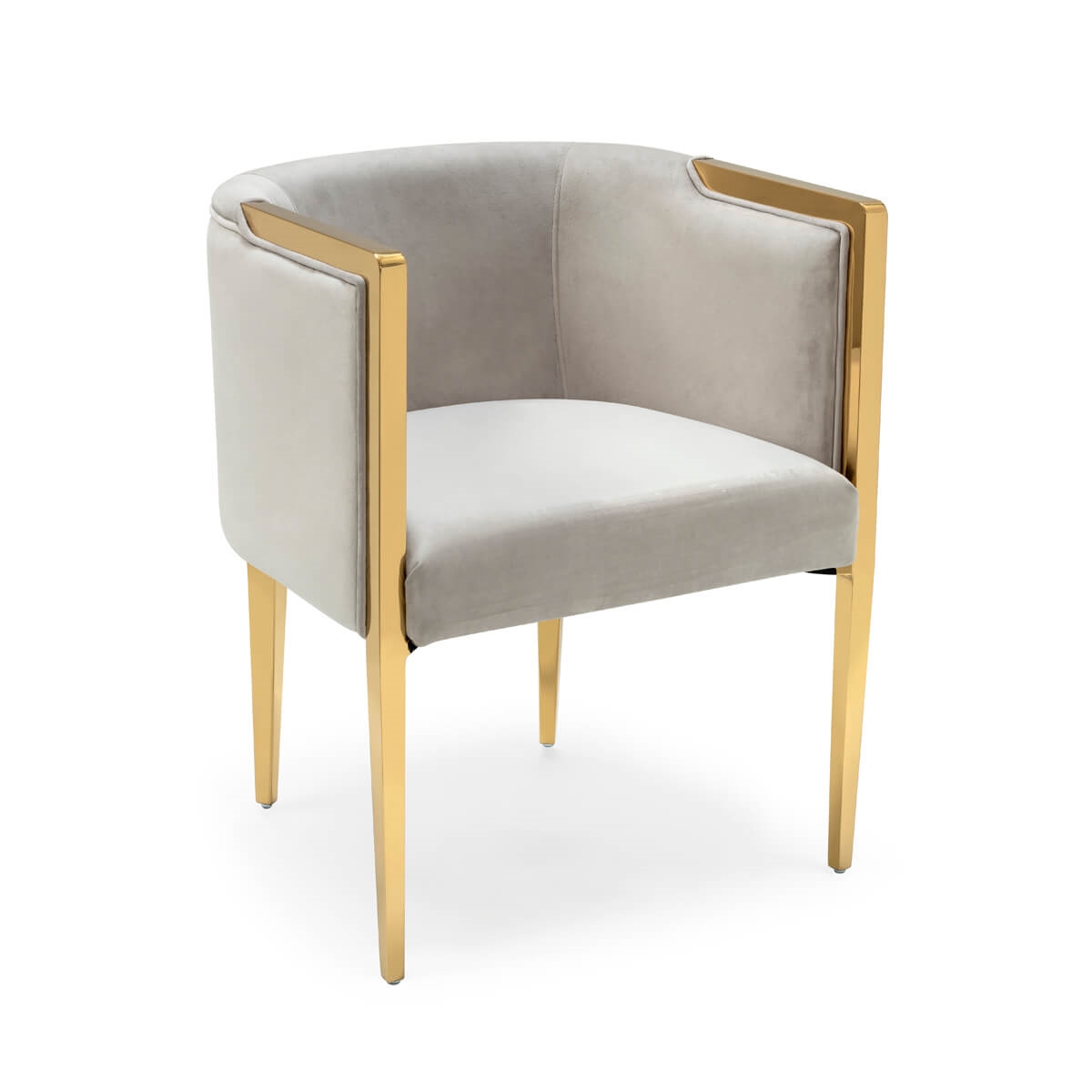 700417-93 ABHIKA СТУЛ GARDA ROUND BLACK/GOLD  - Вид №6