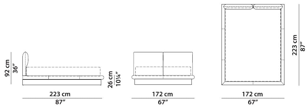 Мягкая двуспальная кровать Baxter Aura ARCH-00040037 - Вид №8