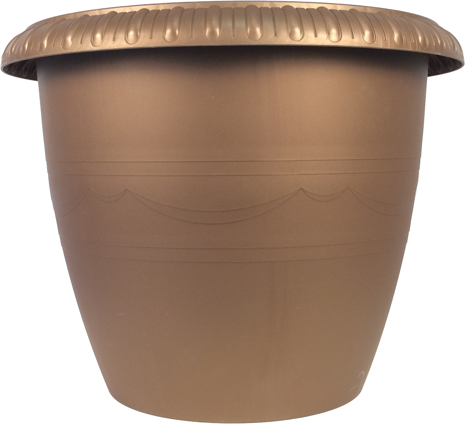 106-7 Горшок цветочный Le Jardin d=40 20.5 Л. Бронза кр Цветочная коллекция 