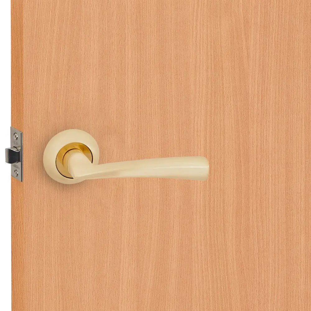 Дверные ручки Punto Coda без запирания цвет матовое золото STLM-2163083 - Вид №6