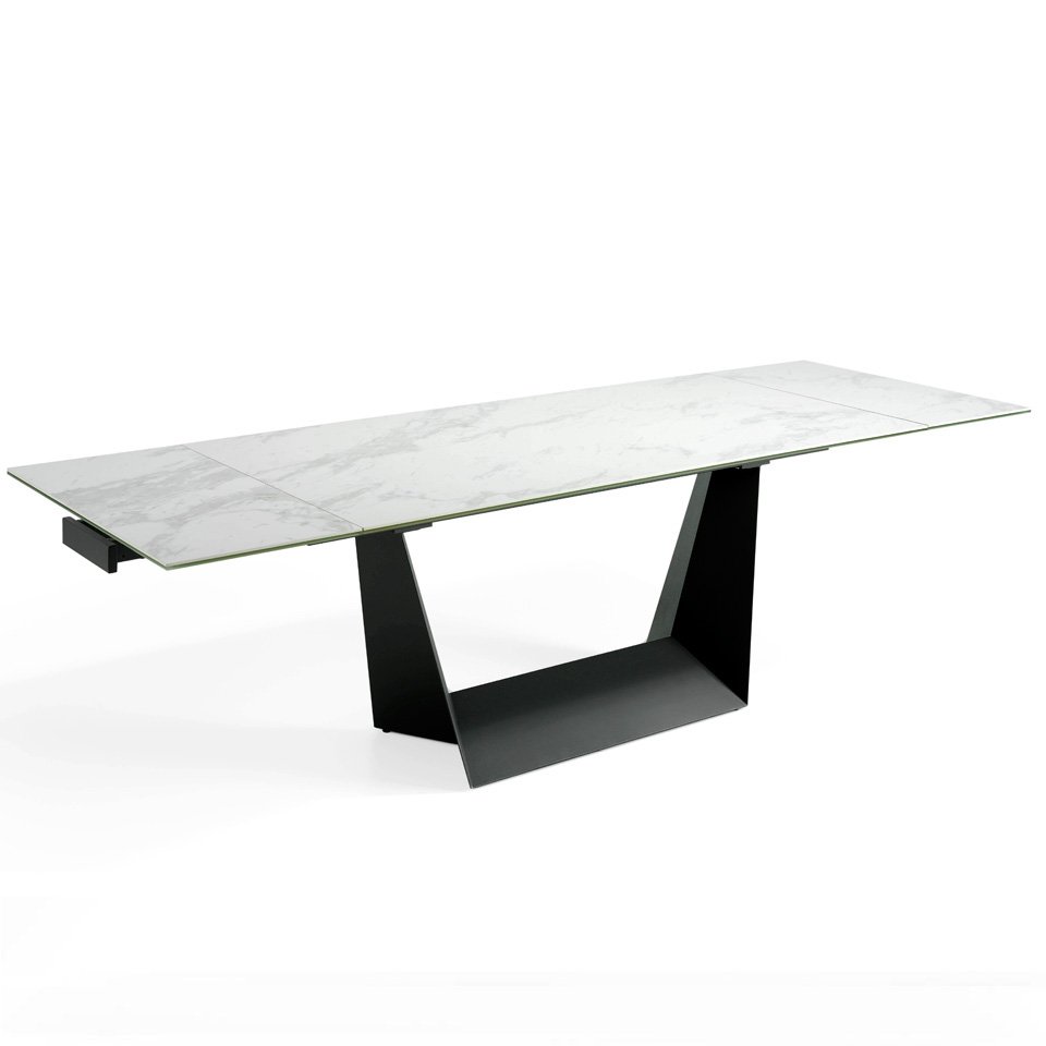 Обеденный стол раздвижной с керамическим топом 180-270 см DT777 от Angel Cerda ANGEL CERDA  289044 Белый  - Вид №6