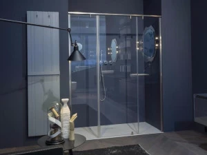 Antonio Lupi Design Модульная душевая кабина из хрусталя с поворотной дверью