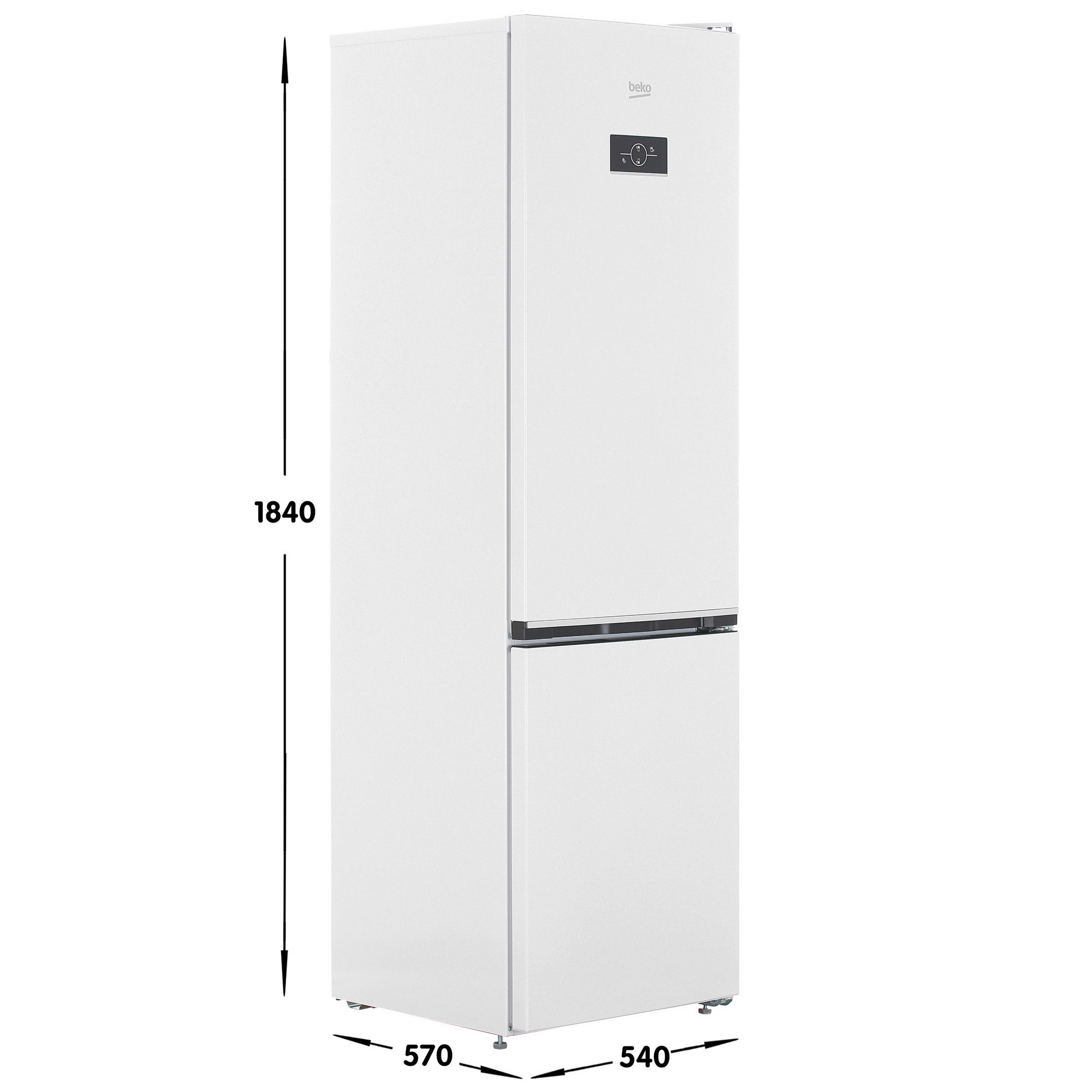 5449135 Холодильник с морозильником   Beko B3R0CNK312HW белый STDN-0038945 - Вид №6