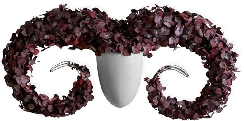 2000000062990 Настенная ваза с каркасом для плетения menagerie ram Kenneth cobonpue  - Вид №1