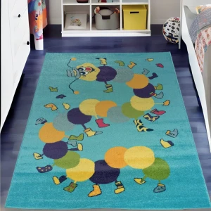 91608240 Ковер Agnella Funky Top Iwo Azure прямой 240x330 см полипропилен STLM-1396305