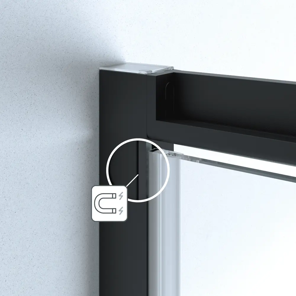 Стекло для распашной душевой двери Sensea Easy 90 см прозрачное, цвет профиля на выбор STLM-2206123 - Вид №20