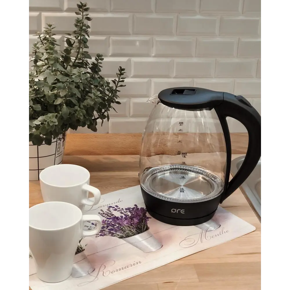 Чайник электрический ORE OKA18GBL 1.8 л стекло цвет прозрачный STLM-2111630 - Вид №8