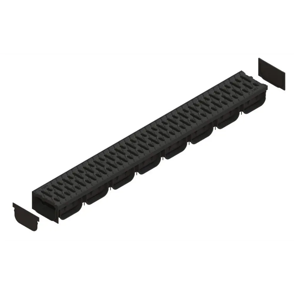 Лоток Standartpark Spark 2 пластиковый 1000x125x70 мм с пластиковой решеткой класса А15 84347369 STLM-2018507  - Вид №1