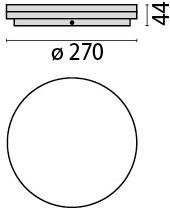 PERFORMANCE iN LIGHTING Бра / потолочный светильник из технополимера sun-id-1457622 - Вид №4