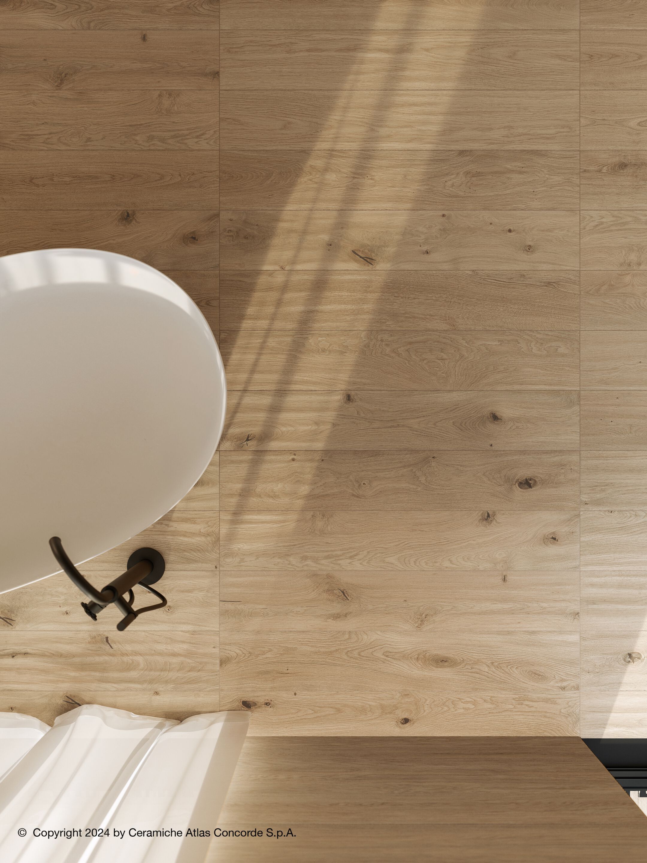 Напольное покрытие из керамогранита в помещении и на открытом воздухе с эффектом дерева Atlas Concorde журнал ARCH-00030139 - Вид №18