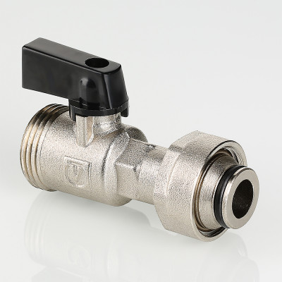 VTc.720.NE.0005 Кран шаровой коллекторный Valtec 3/4", "евроконус"  - Вид №1