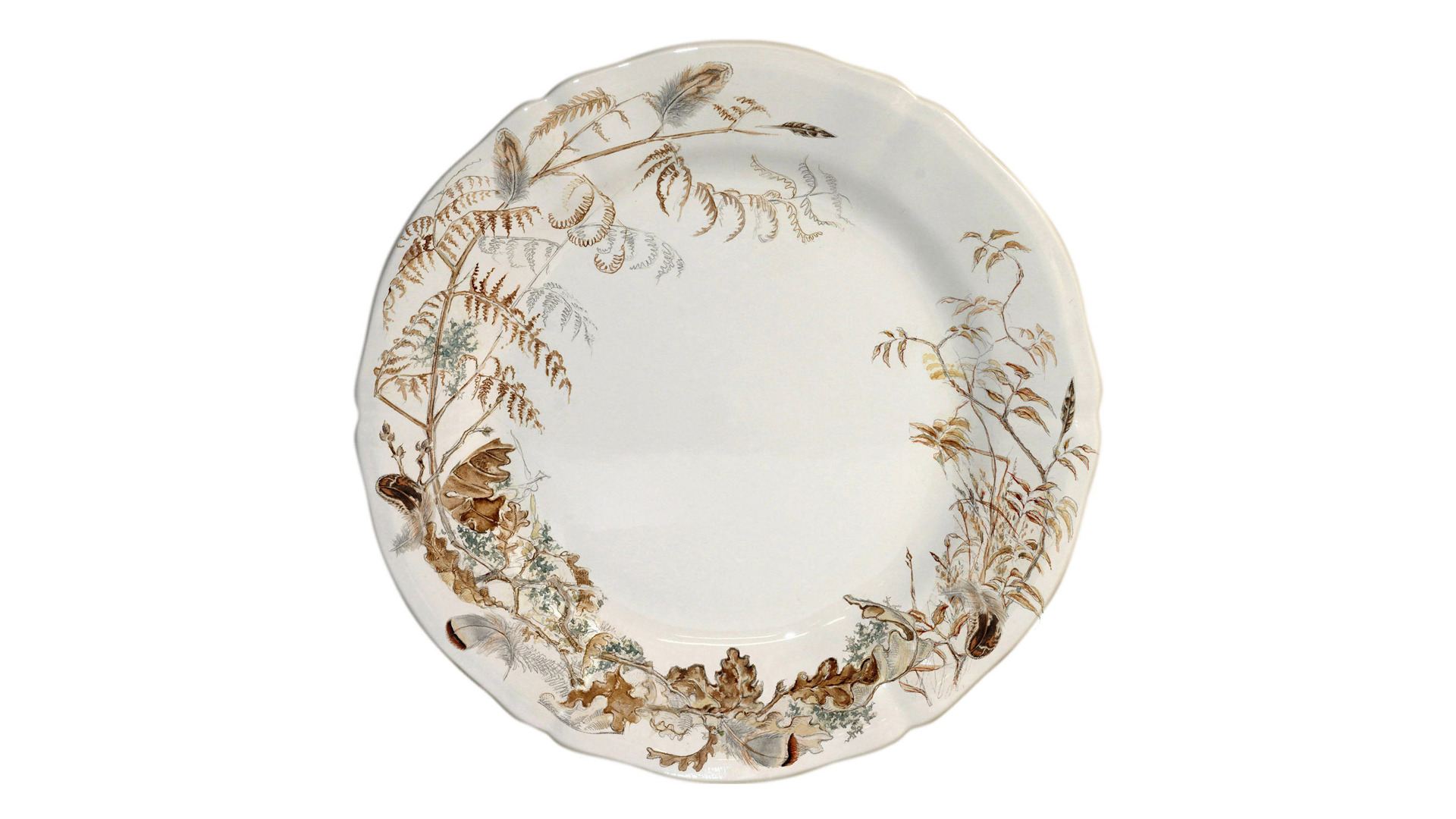 10662790 Gien Набор тарелок обеденных Gien Солонь 27см, фаянс, 4 шт Фаянс  - Вид №1