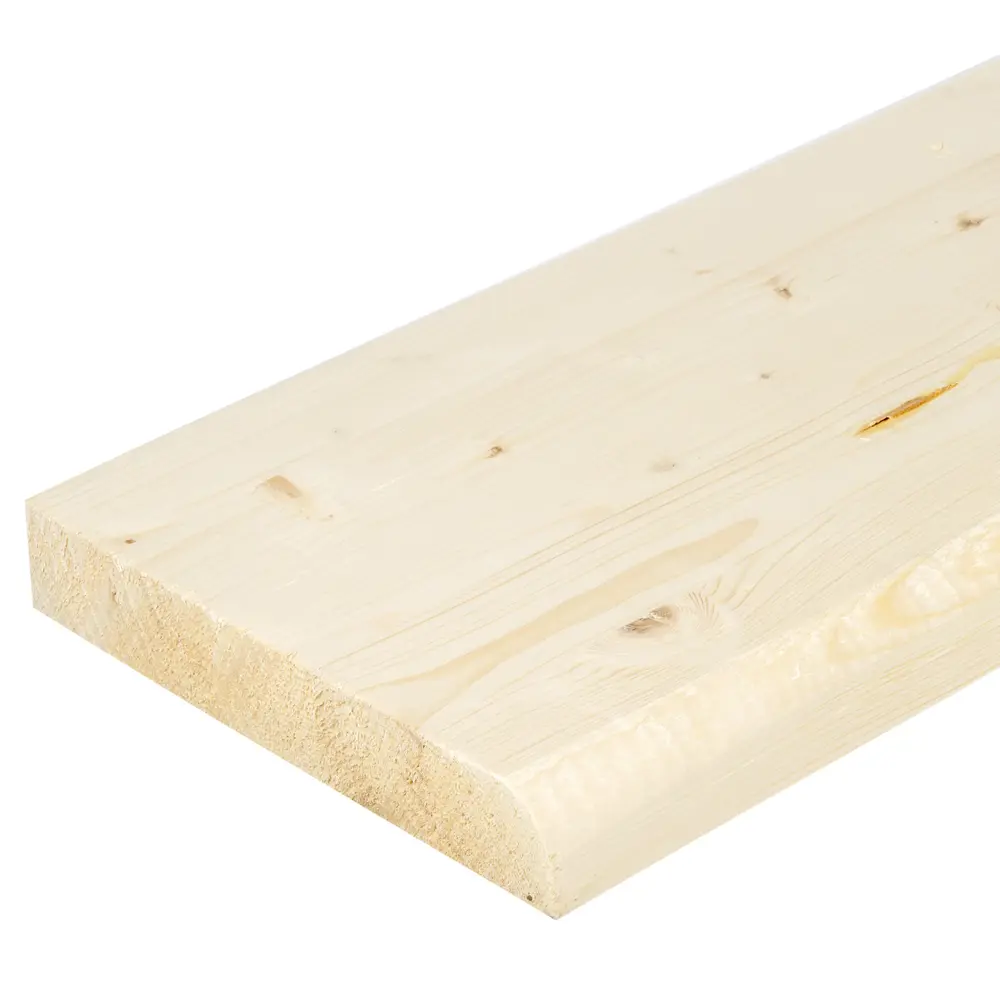 Santreyd Подоконная доска из натуральной хвои с закруглённой кромкой 40x250x2200 мм 14336656 STLM-0898208