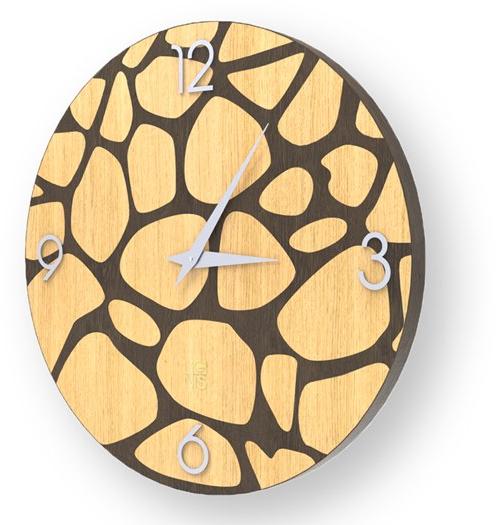 LIGNIS® Настенные часы из инкрустированного дерева Dolcevita nature 10.065 / 10.143 - Вид №1