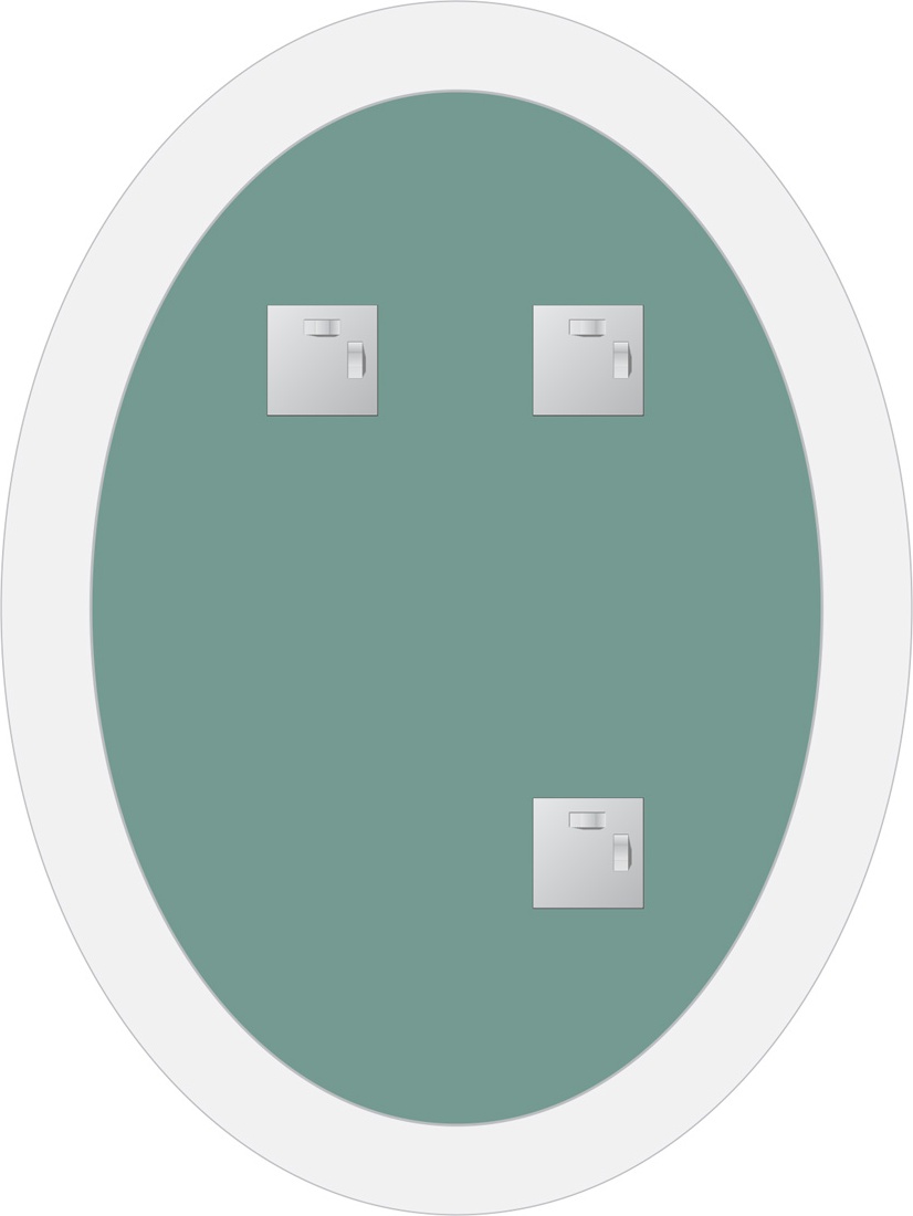 BY 0406 Зеркало с матированием EVOFORM Fashion - Вид №2