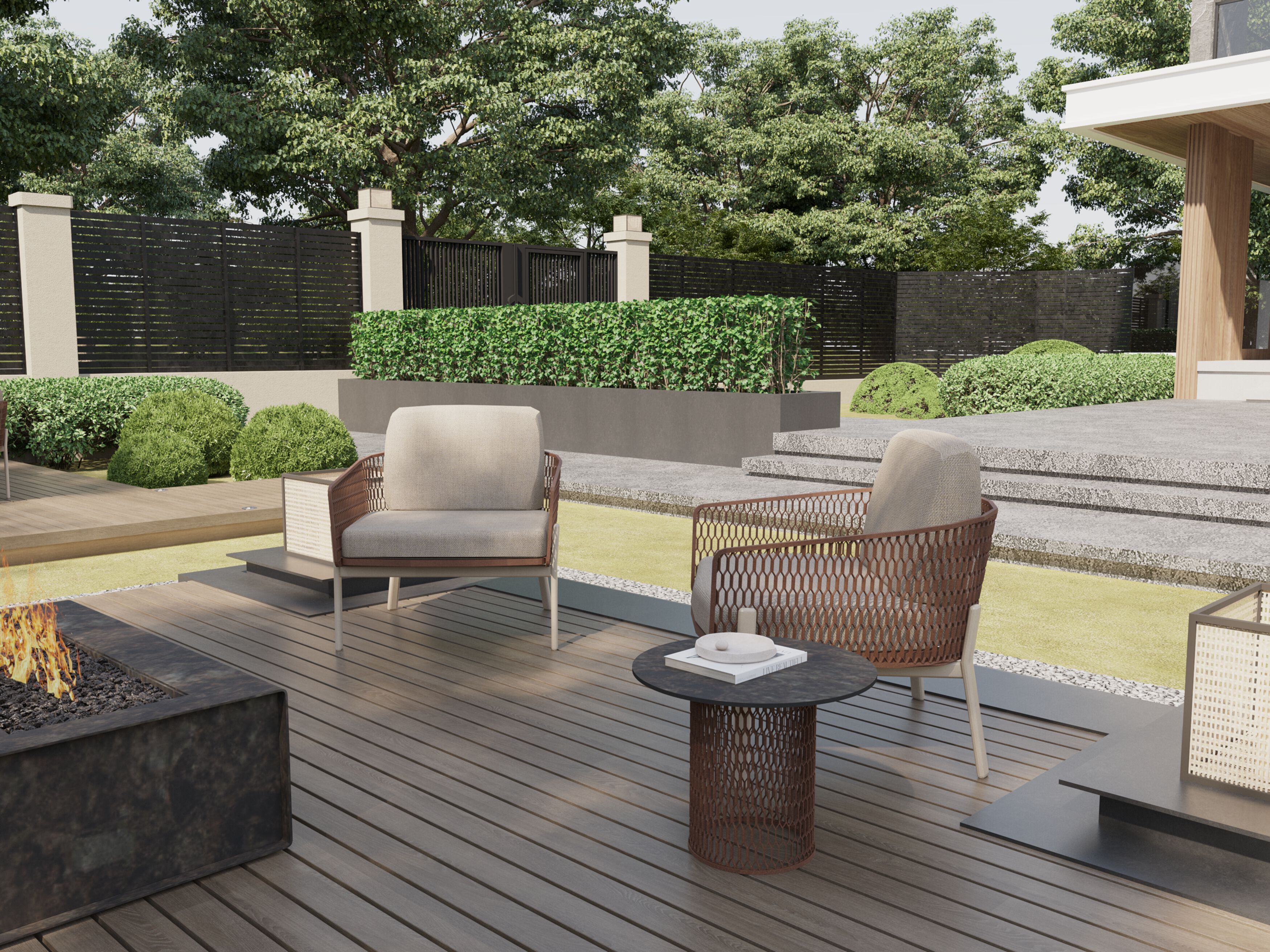 Алюминиевое садовое кресло с порошковым покрытием 10Deka Isla ARCH-00012112 - Вид №2