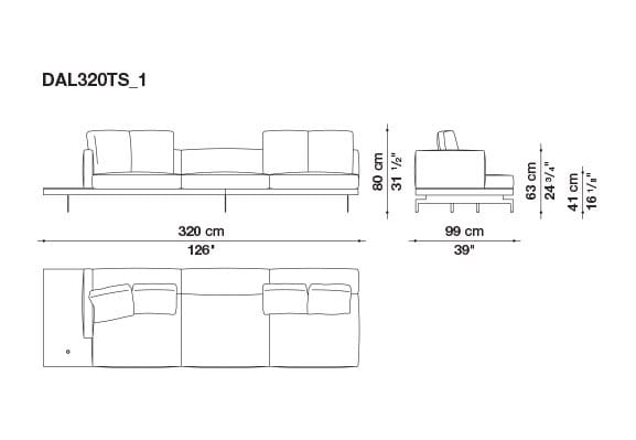 Кожаный диван B&B Italia док ARCH-00130675 - Вид №171